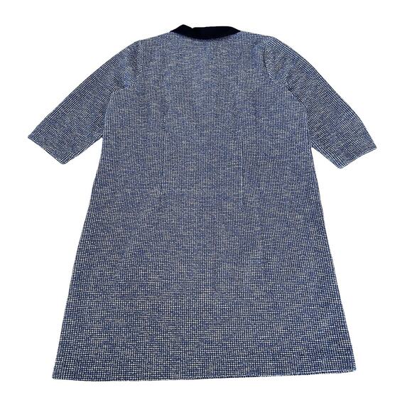 Talbots Contrast Tweed Sheath Dress Size 1X Blue 3/4 Sleeve - Picture 3 of 6